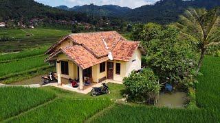 NGUMPUL NGOPI DI RUMAH TENGAH SAWAH DENGAN SUASANA PEDESAAN YANG INDAH DAN BETAH