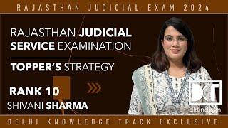 Rank 10 RJS Exam 2024 | How To Crack Rajasthan Judicial Service Exam | By Shivani Sharma