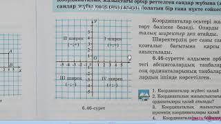 6 4 Тікбұрышты координаталар жүйесі  Координаталық жазықтық