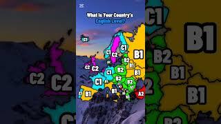 What is Your Country's English Level? #europe #history #english #map