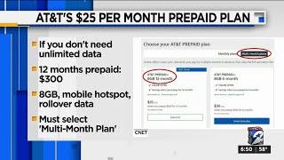 AT&T's $25 per month prepaid plan