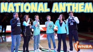 FAMILY SINGS "National Anthem" for 19,000 People at WNBA Game!!