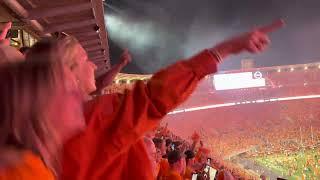 Neyland Stadium sings "Dixieland Delight" after beating Bama