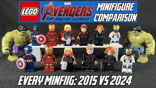 LEGO Avengers: Age of Ultron MINIFIG COMPARISON (2015 vs 2024)