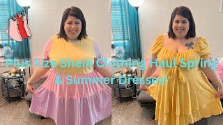 Plus Size Shein Try On Clothing Haul Spring & Summer Dresses!