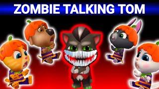 ZOMBIE TALKING TOM  MY TALKING TOM FRIENDS | SCARY TALKING TOM 