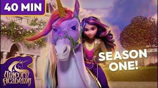 Unicorn Academy FULL SEASON 1!  (in 40 minutes) | Cartoons for Kids