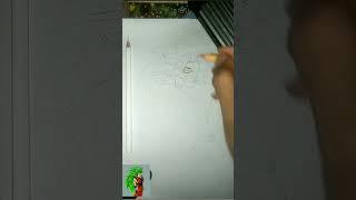 goku color pencil drawing tutorial #short#shortvideo#ytshortsdrawing