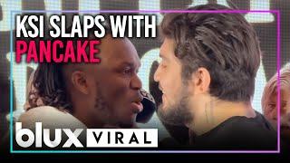 KSI SLAPS Dillon Danis with Pancake at Fiery Face-Off!  | #blux