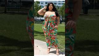 Glamorous woman in daily beauty fashion. models lifestyle curvy plus size women