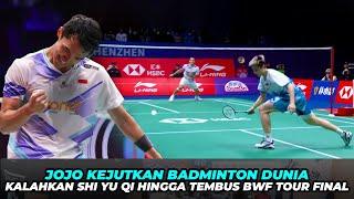 SUPORTER CHINA TERKEJUT.! Aksi Jojo Kalahkan Shi Yu Qi Demi Lolos BWF Tour Final