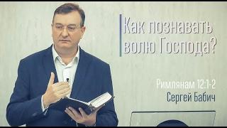 Сергей Бабич - Как познавать волю Господа
