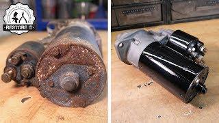 BMW E30 Starter Motor RESTORATION  | BMW E30 325i Sport Restoration E7 S1