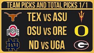 College Football Picks Today 1/1/25 NCAAF Bowl Betting Picks and Predictions