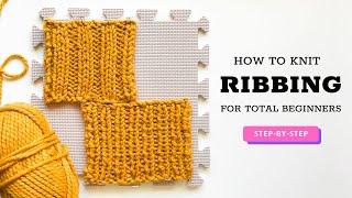 How to Knit RIB STITCH: Step-by-Step Tutorial for Beginners