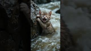 "Lost and Found: The Kitten's Journey Across the River "