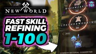 Level 0-100 Guide for ALL Refining Skills Quick and Easy! (New World)