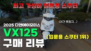 디앤에이모터스 가성비 입문용 스쿠터 vx125 / 진짜 개 좋음 광고아님