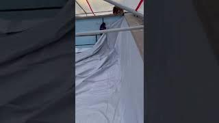 Inground pool liner installation in a blizzard  dec 22 never before done ️