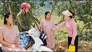 The policeman and his mute wife help a pregnant woman suffering from heat stroke