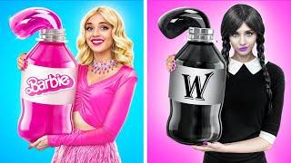 Wednesday vs Barbie Cooking Challenge | Me vs Grandma Cake Decorating Life Hacks by Turbo Team