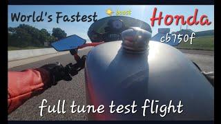 Let's Fly!  CB750 turbo full tune with boost!