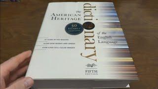 Opening The American Heritage Dictionary (5th Edition) 2018 Printing