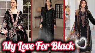 My love for black Colour  My dress designs #pakistanidress #suitkedesign