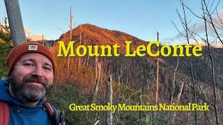 Hiking Mount LeConte in Great Smoky Mountains National Park via Rainbow Falls and Bull Head Trails