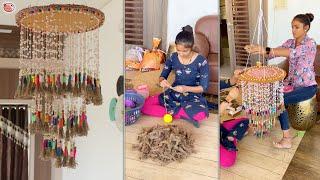 Girls DIY !!.. Secret - Jute Wall Hanging Making || Living Room Decoration