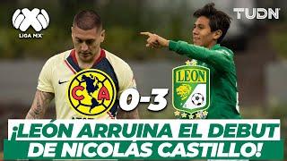 ¡El 'Ángel' del gol! Mena fulminó al América con doblete | América 0-3 León | TUDN