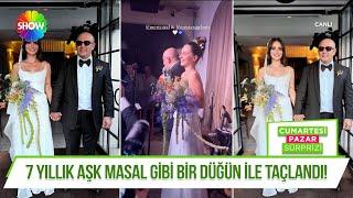 Meriç Aral'la Serkan Keskin'in renkli düğünü!