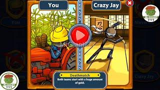 CRAZY JAY PLAYER VS FARMER, GRIFFON VS GOLDEN ARMY TOURNAMENT | Stick War Legacy Mod | MrGiant777