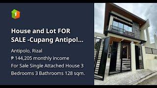 House and Lot FOR SALE -Cupang Antipolo Boundary Champaca Marikina Heights Flood Free