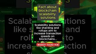 Fact about blockchain scalability solutions #crypto #blockchaintech #howblockchainworks #motivation