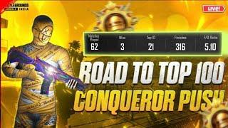 PLATINUM TO CONQUEROR | SOLO RANK PUSH BGMI LIVE | CONQUEROR RANK PUSH TIPS AND TRICKS