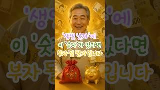 생일 날짜 에 이 '숫자'가 있다면 부자 될 팔자입니다 #재물운 #풍수 #운세 #생일운