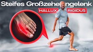 Großer Zeh steif? Dies Übung hilft SOFORT! (Hallux Ridigus)