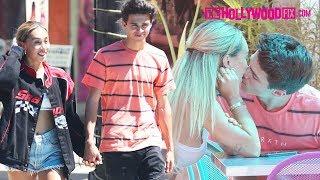 Brent Rivera & Eva Gutowski Pack On The PDA While On A Date At A Spanish Mall In Van Nuys 8.21.19