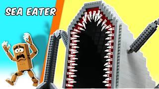 Cursed LEGO SEA EATER vs TUNG TUNG SAHUR  The Infected Meme Monster Battle!