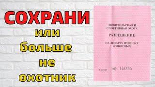 Как сдать путевку на охоту. Новые правила