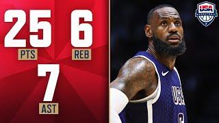 LeBron James' CLUTCH Performance vs South Sudan! | July 20, 2024