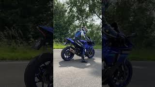 YAMAHA R1 2024 START UP UPCOMING BIKE ON THE CHANNEL #shorts #yamahar1