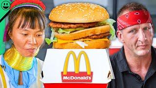 Tribal Woman Tries McDonald’s!! Guess Which Food She Hated!!