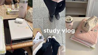 Study vlog ⋆·˚ ༘ * | weekend vlog, cafe study, shopping 