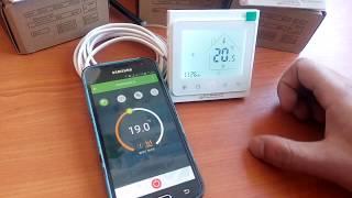 Настройка терморегулятора с Wi-Fi In-Therm PWT002. Термостат BHT-002 GB LW