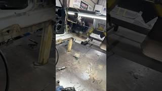Removing the floor on the Cha Cha Nova #chachanova #sema2024 #chevy #nova