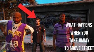 GTA 5 - What Happens When You Take JIMMY to GROVE STREET?