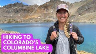 Hiking to Columbine Lake near Silverton, Colorado