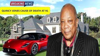 AT 91 Quincy Jones CAUSE OF DEATH, 3 Marriages, 7 Kids, Lifestyle, Cars, Houses  & Net Worth 2024